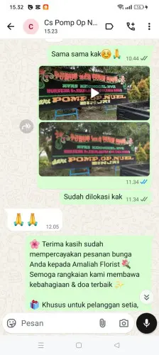Testimonial Papan Bunga lumajang