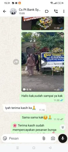 Testimonial Papan Bunga lumajang